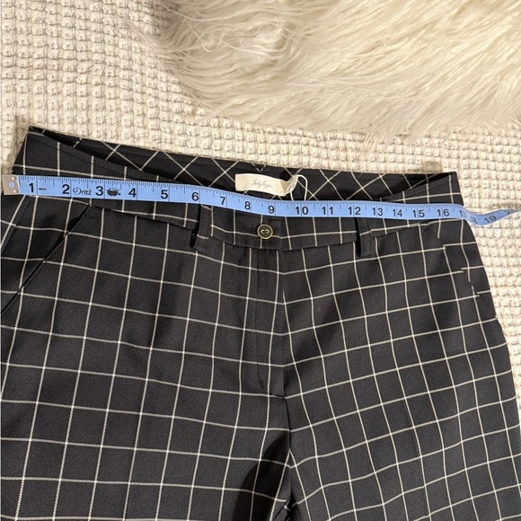 NWT Lady Hagen Black Checkered Pants Size 10 - Picture 5 of 11